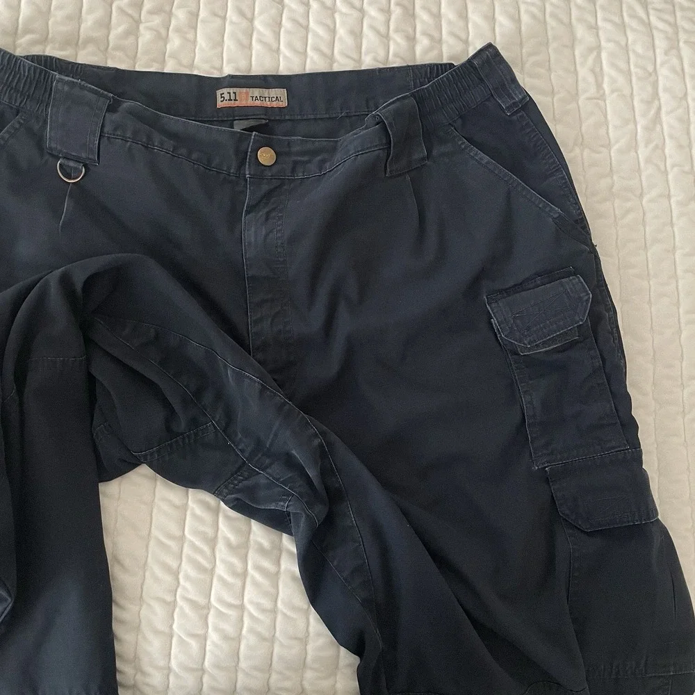 5.11 Tactical Mens 40x32 Navy Blue Cotton Canvas Cargo Pants 74273-724
